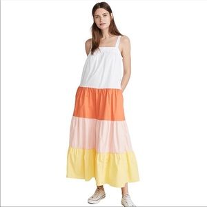 English Factory colorblock sleeveless dress